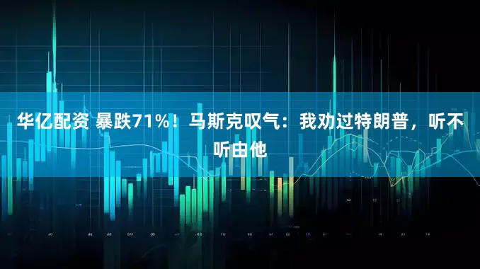 华亿配资 暴跌71%！马斯克叹气：我劝过特朗普，听不听由他